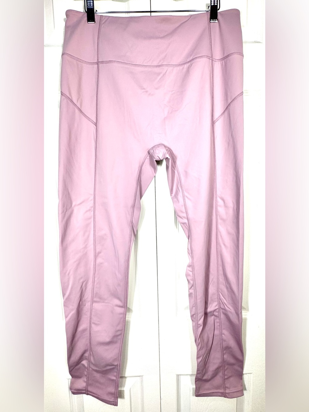 Gold Hinge High-Waisted Performance Leggings Pink Size XL NWOT